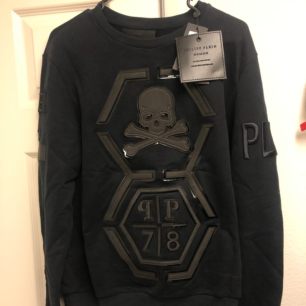 NEW Philipp Plein LS Relia Sweatshirt in size M